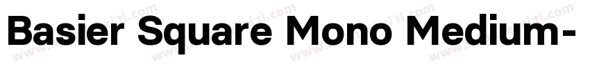 Basier Square Mono Medium字体转换